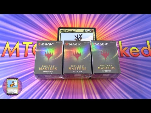 3X MTG Double Masters VIP Edition Unboxing - FOIL MYTHICS!