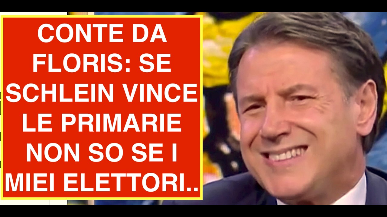CONTE DA FLORIS: SE SCHLEIN VINCE LE PRIMARIE NON SO SE I MIEI ELETTORI..