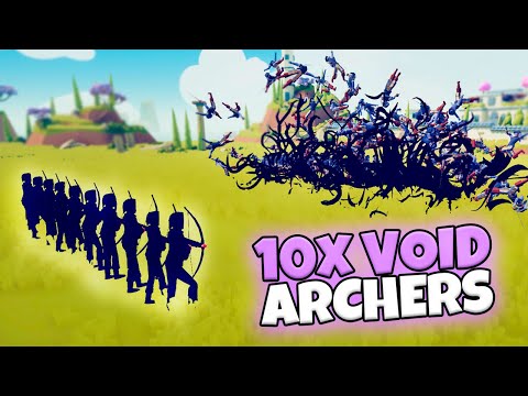 10x VOID ARCHERS VS EVERY FACTION (CUSTOM) | TABS MODDED GAMEPLAY