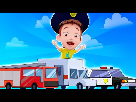 Police Monster Truck + More Nursery Rhymes and Kids Songs