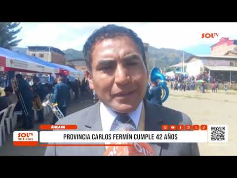 Áncash: provincia Carlos Fermín cumple 42 años