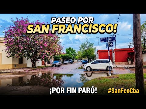 La ciudad despierta cuando para la lluvia 🍃 Paseo por San Francisco, Córdoba
