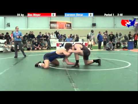 Alex Meyer vs. Cameron Simaz at 2013 ASICS University Nationals - FS