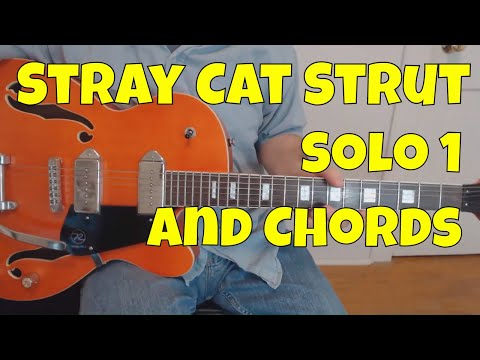 Stray Cat Strut Guitar Lesson | First Solo with TABs