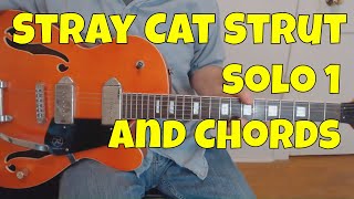 Stray Cat Strut Guitar Lesson | First Solo with TABs