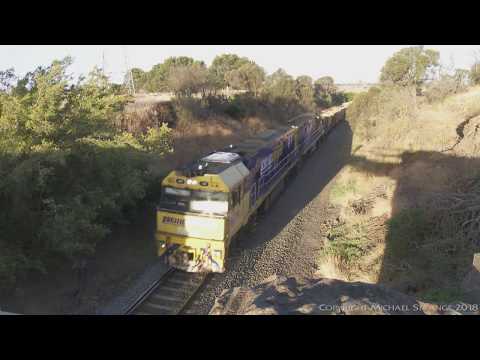 Pacific National Container Train MA5 - PoathTV Australian Trains & Railways