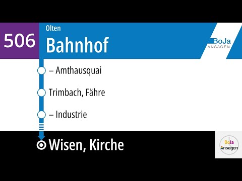 BOGG Ansagen | 506 Olten - Wisen SO | BoJa Ansagen