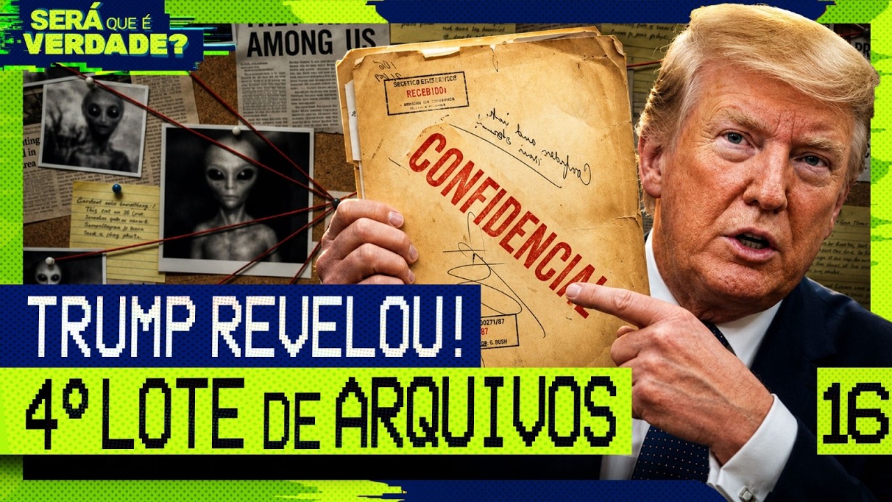 TRUMP LIBERA O SOMBRIO 4º LOTE DOS ARQUIVOS OVNIS  - Será Que É Verdade? #016