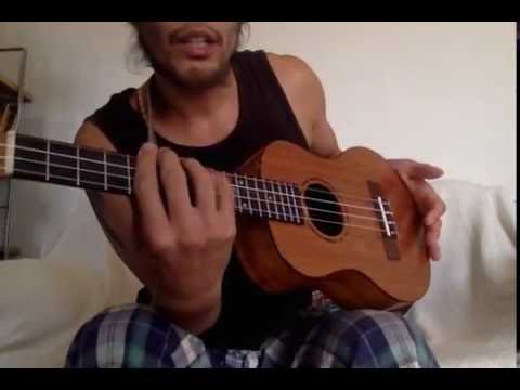 easy reggaeton rhythm beat on ukulele tutorial (or guitar)