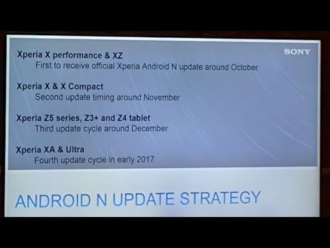 ►Sony is on the charge to get Android 7.1.1 to Xperia X | Sony Android Nougat Update◄