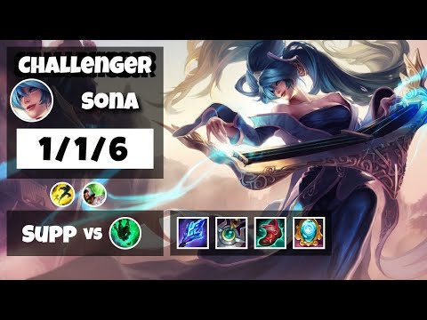 Sona vs Thresh NA Challenger SUPPORT (1/1/6) - v11.16