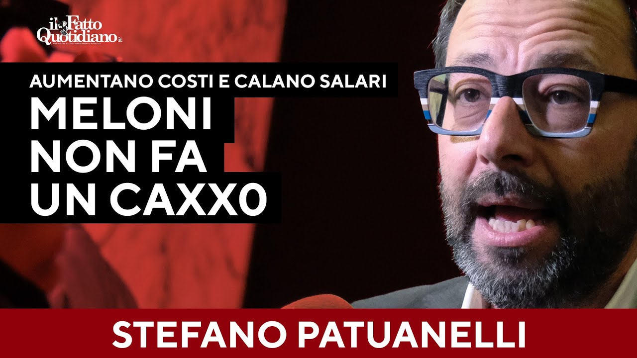 Riarmo, Patuanelli: "Calano salari e aumentano i costi. E Meloni non fa un caxxo"