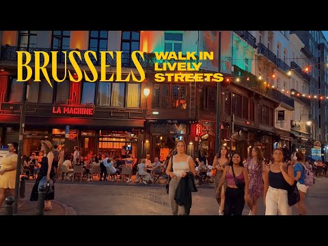 Unmissable Streets of Brussels, Belgium Walking Tour - 4K