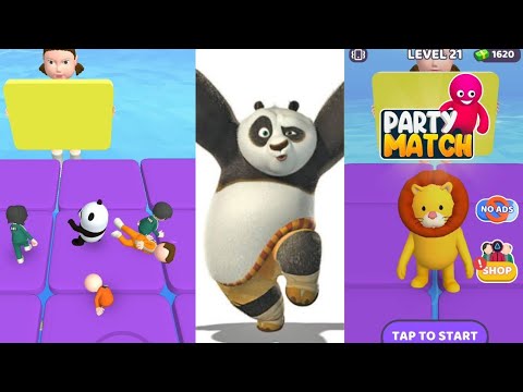 SQUID GAME In Party Match Run 3D| RED LIGHT GREEN LIGHT SCENE(All Levels)