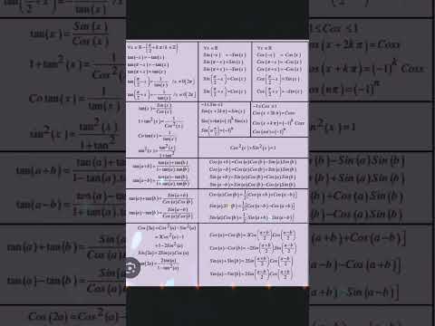 les règles trigonométrique #music #maths #mathematics