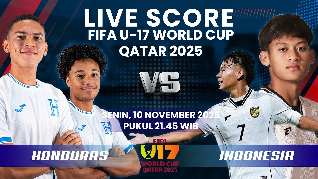 HONDURAS U-17 VS INDONESIA U-17 MATCH FIFA WORLD CUP U-17 2025 | LIVE SCORE