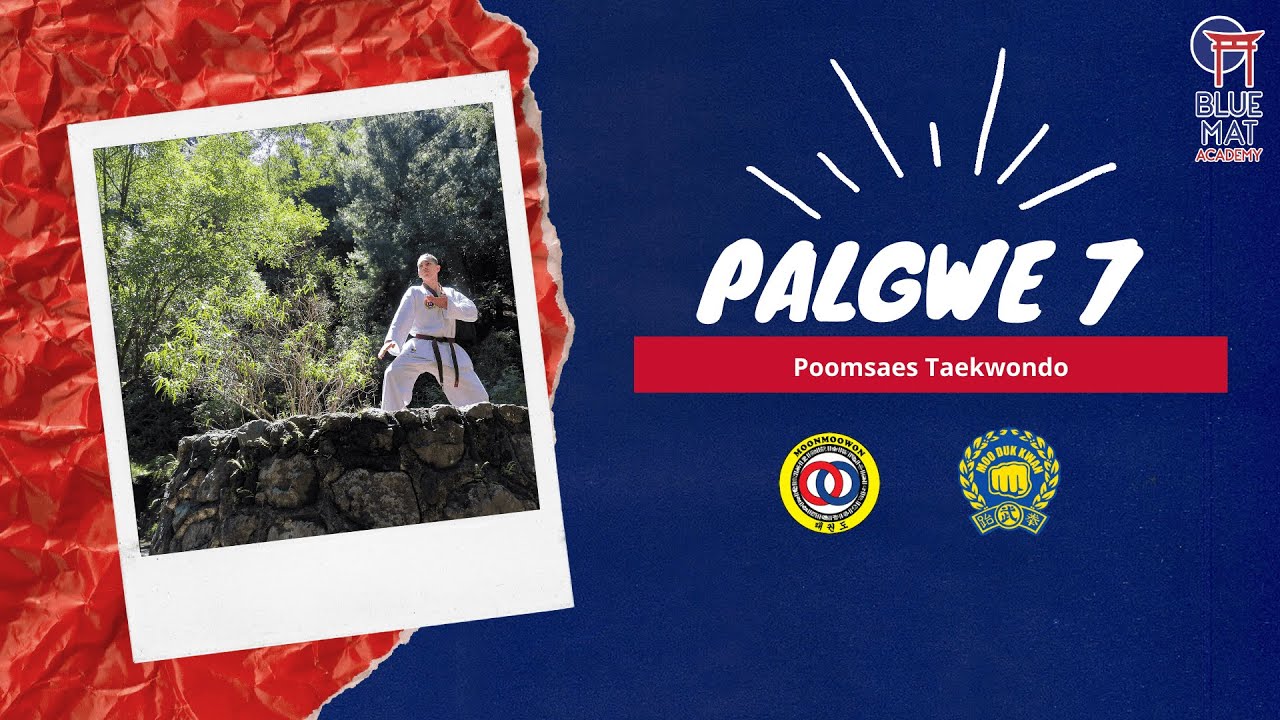 Palgwe 7 Moo Duk Kwan Taekwondo #BlueMatAcademy