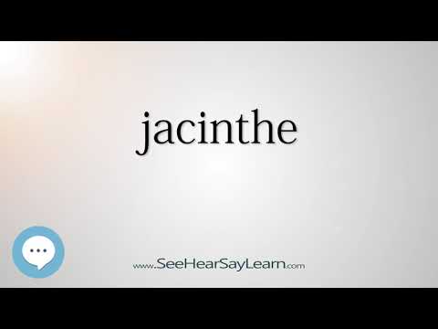 jacinthe - Smart & Obscure English Words Defined 👁️🔊🗣🧠✅