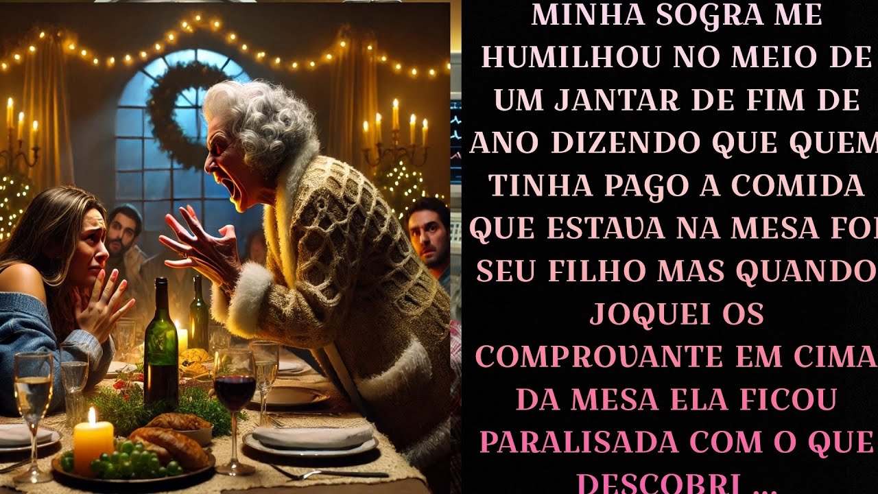 Minha sogra me humilhou no jantar de final de ano sem saber que eu tinha pago tudo que estava ali ..