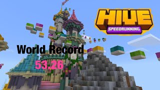 WORLD RECORD on the HIVE Parkour (53,2 sec)