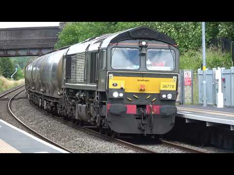GBRF 66779 'EVENING STAR' 6V84 Clitheroe Castle Cement - Avonmouth Worcestershire Parkway 29.06.22.