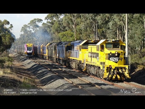 2017 11 23 - SSR Engine & Wagon Transfer - #9082 - T385 + XR557 + BL34 + G524 + G541 + G531