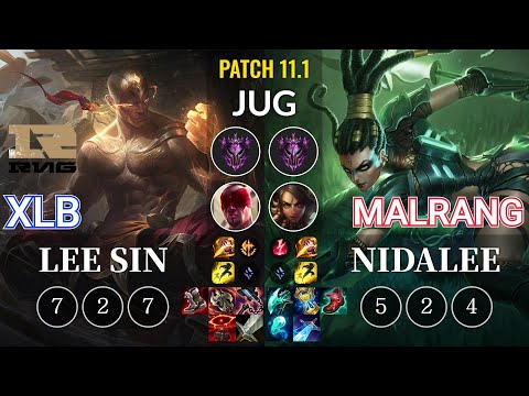 RNG XLB Lee Sin vs Malrang Nidalee Jungle - KR Patch 11.1
