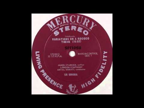 Tchaikovsky, Variations on a Rococo Theme, Op 33, janos Starker, Cello