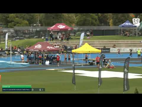 Girls U13 200m Hurdles TF 2: 2021 Commonwealth Bank State Track and Field Championships // LAVicTV