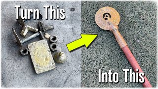 Making the Staff Of RA From Indiana Jones - Solid Brass Casting Movie Props