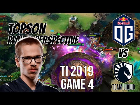 Topson [Gyrocopter] Player perspective | OG vs Liquid Game 4 | Grand Final The International 2019