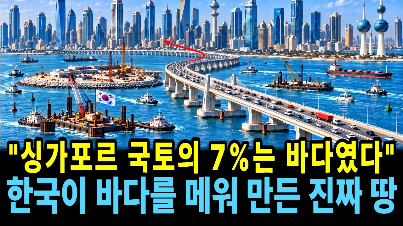 "여기 원래 다 바다였습니다" 갯벌을 메워 세계 3위 공항까지 만든 한국의 기술
