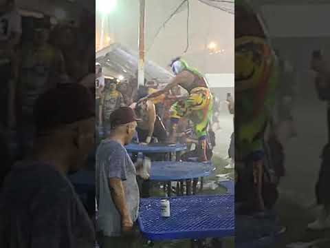 Psychoclown vs Brandon Kirk in a thunderstorm. Camden NJ 7/17/2021