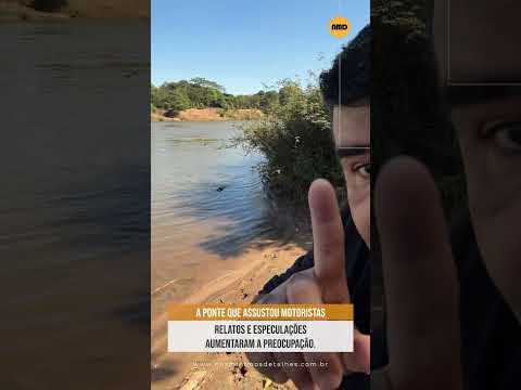 Depois da polêmica, você teria coragem de cruzar essa ponte? #perigo #desafio #br153 #medo #drone