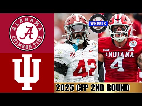#9 Alabama vs #1 Indiana Highlights | 2026 Rose Bowl | CFP Round 2 | College Football Highlights