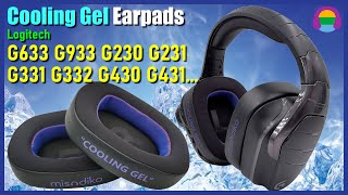 Cooling Gel Earpads for Logitech G633 G933 G230 G231 G331 G332 G430 G431 G432 G930 Gaming Headset