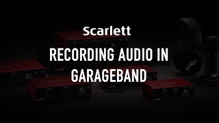 Recording audio in Garageband
