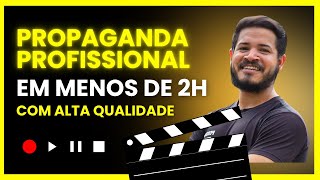 Eu vou gravar um vídeo comercial incrível em menos de 2h