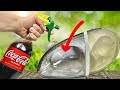 🔥Reveal the SECRET of clean HEADLIGHTS for the WHOLE WORLD! JUST one can of COLA