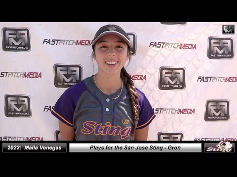 2022 Malia Venegas 3.7 GPA - Athletic Slapper 2nd Base & Third Base Softball Skills Video - SJ Sting
