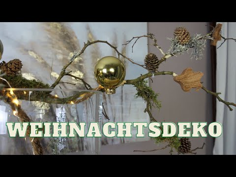 , title : 'Weihnachtsdeko in der Vase | Winter Deko Idee mit Thymian, Zapfen, Moos und Kugeln'