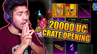 20,000 UC First Time Crate Opening in BGMI | MDisCrazY