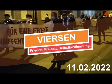DEMO in VIERSEN am 11.02.2022 - Frieden. Freiheit. Selbstbestimmung.