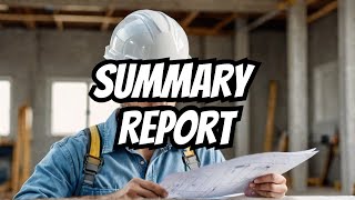 What is a Summary Report in Construction? - GridForceOne