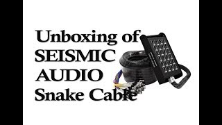 Video thumbnail for Unboxing Seismic Audio Snake Cable | 16 XLR sends & 8 XLR returns by Ahor MaySix