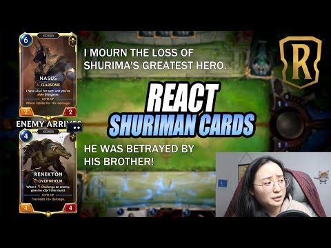 My REACTION to SHURIMA Card Interactions: Nasus and Renekton (pt.2) | Legends of Runeterra