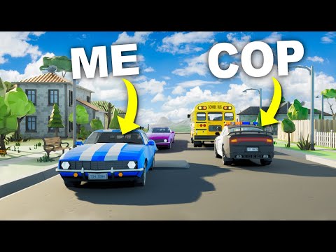 Hiding from Cops by blending into traffic...