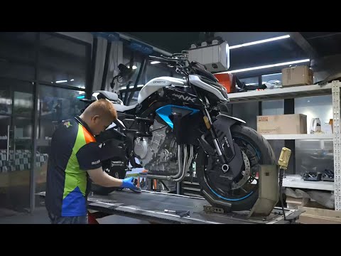 Installing akrapovic Exhaust on CFMoto 675NK | Aggressive Sound Upgrade