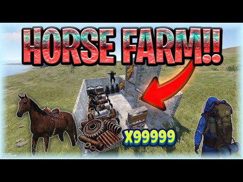 Affordable, Easy, and Full of Scrap! Horse Poop Farm Base Design for Rust