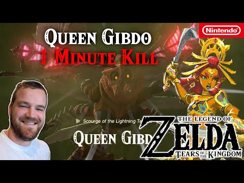 Queen Gibdo | 1 Minute Kill | Zelda Tears of the Kingdom